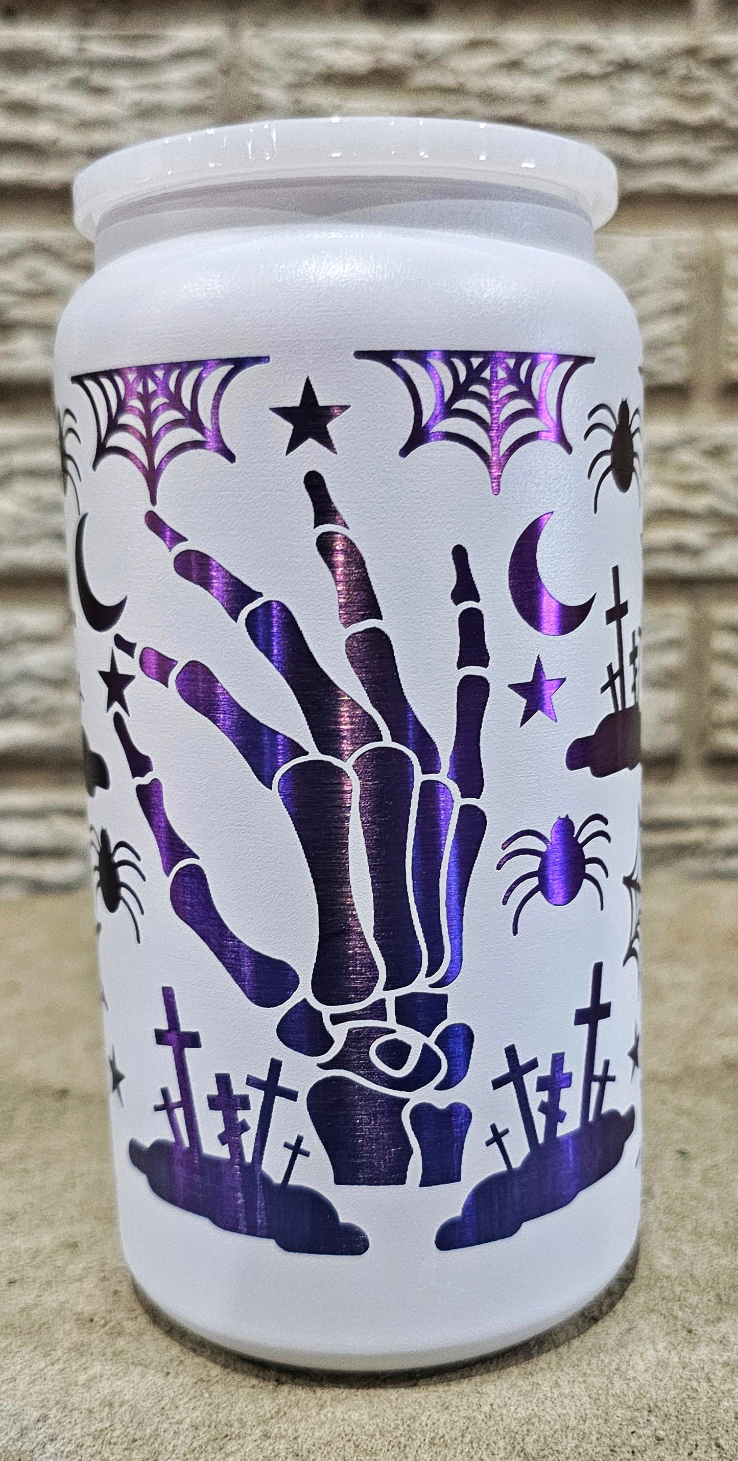 Skeleton Hand Tumbler