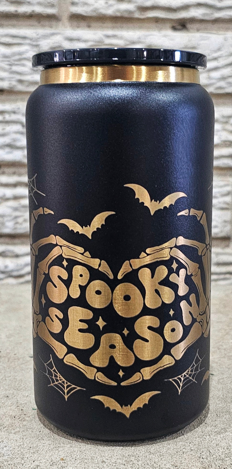 Spooky Season Metal Jar