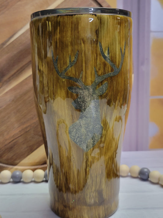 Wood Grain Camo Deer