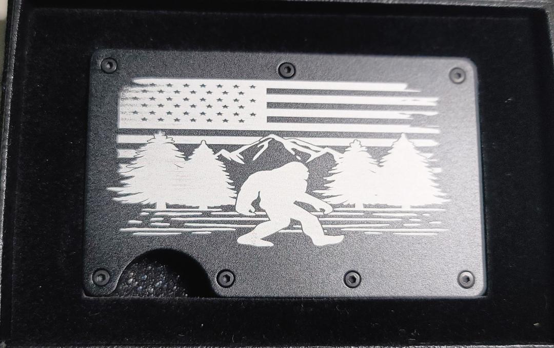 Bigfoot flag wallet