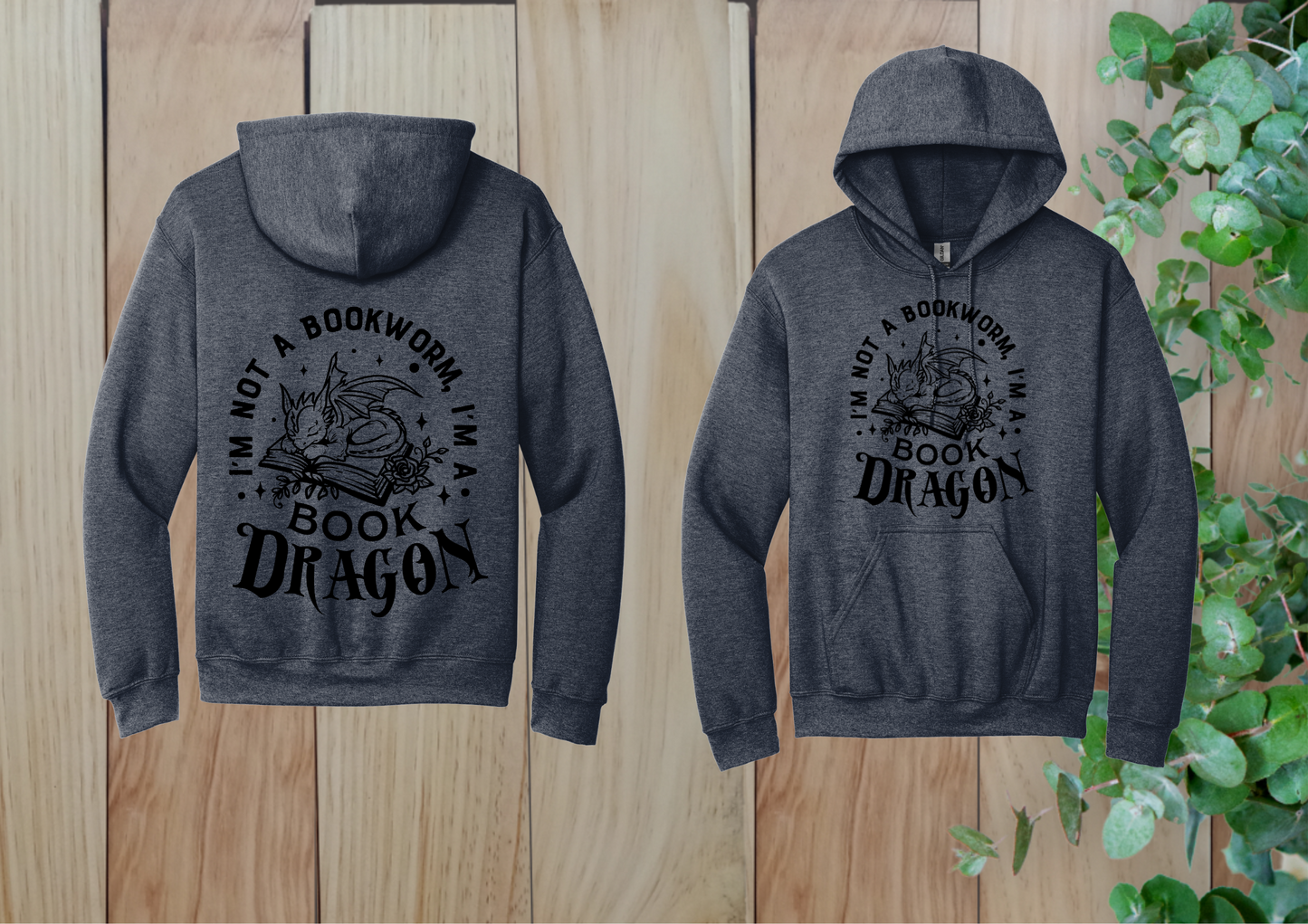 Cute Book Dragon Hoodie