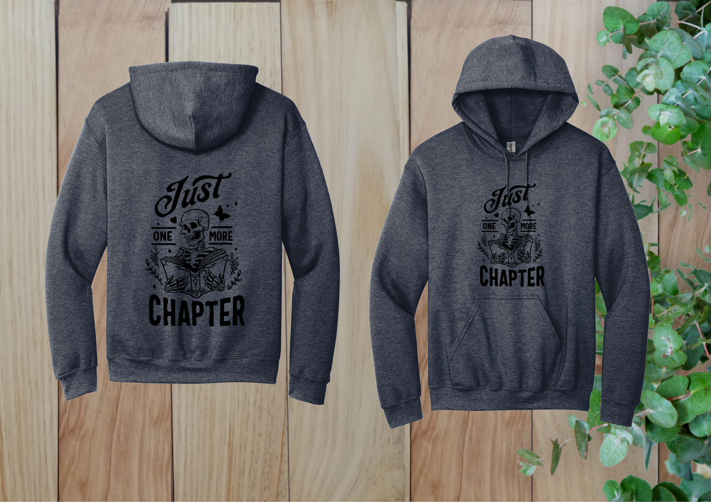 Just One More Chapter Skeleton Hoodie