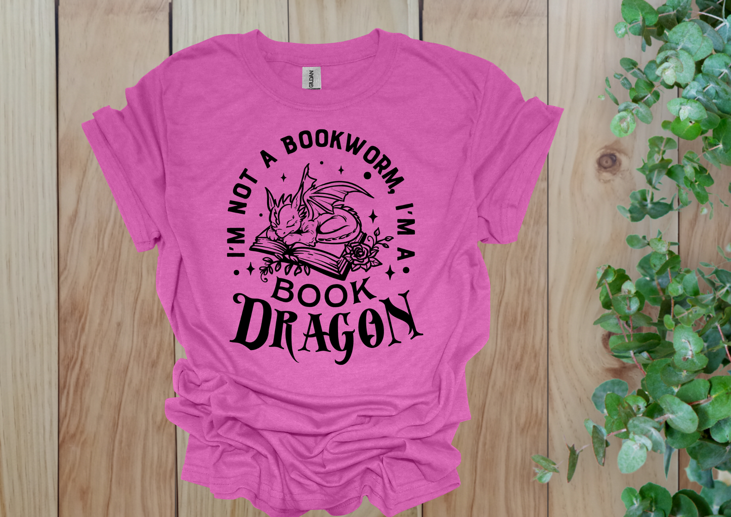 Cute Book Dragon Tee