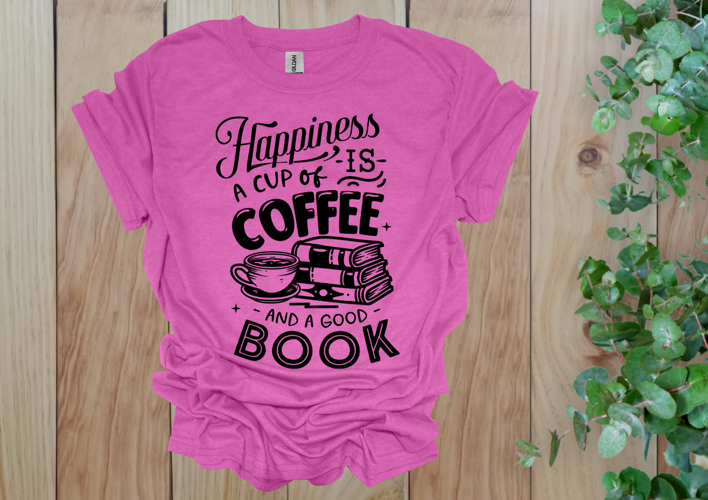 Happiness is Coffee & Books Tee