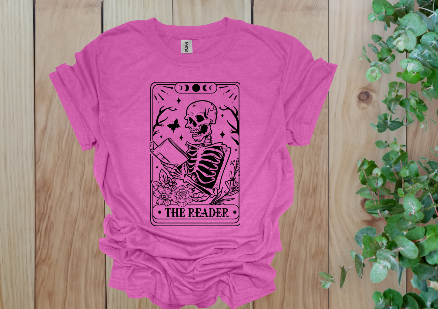 The Reader Tarot Skeleton Tee