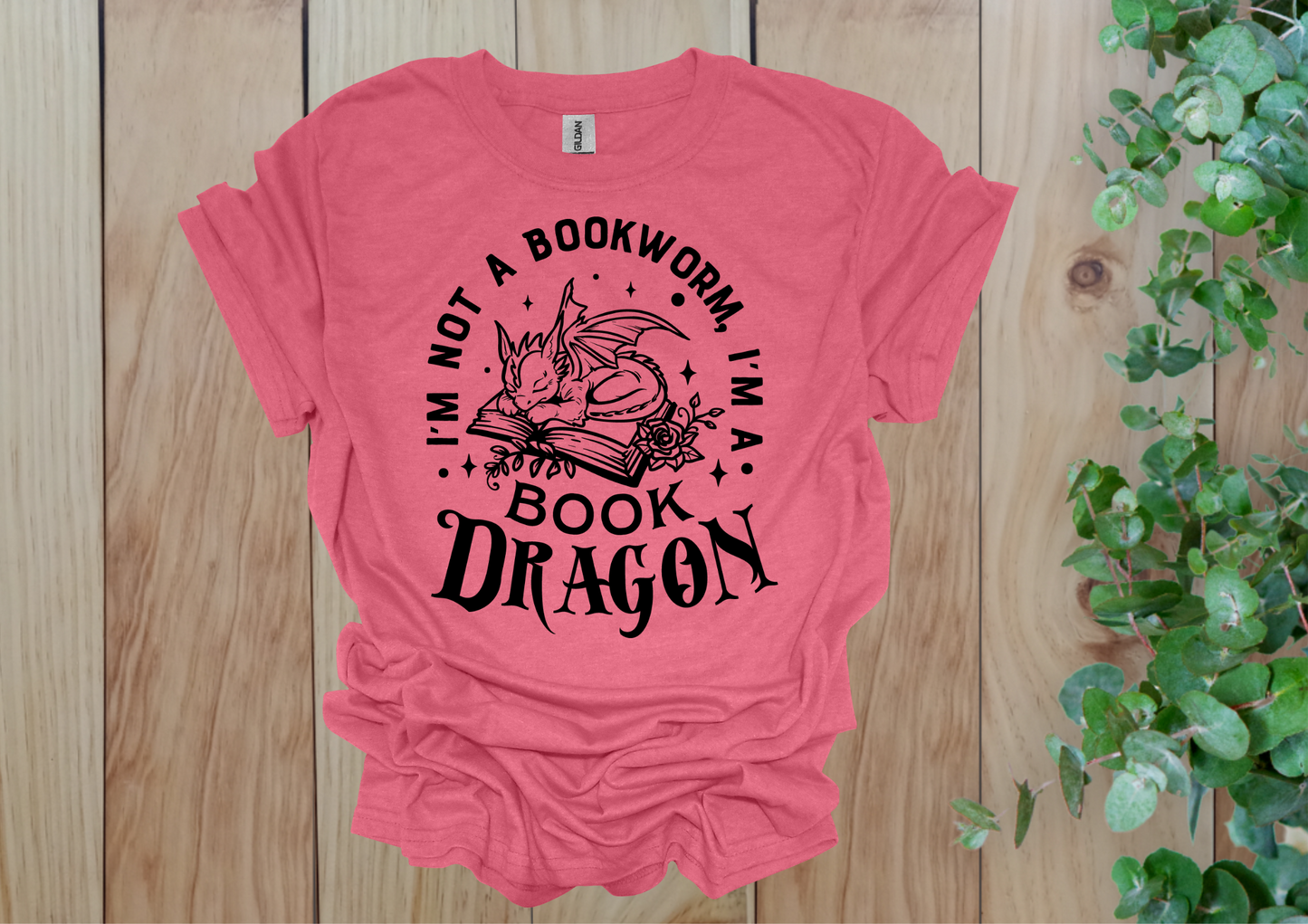 Cute Book Dragon Tee