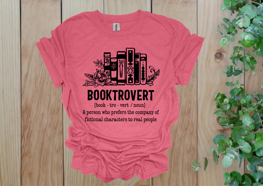 Booktrovert Definition Tee