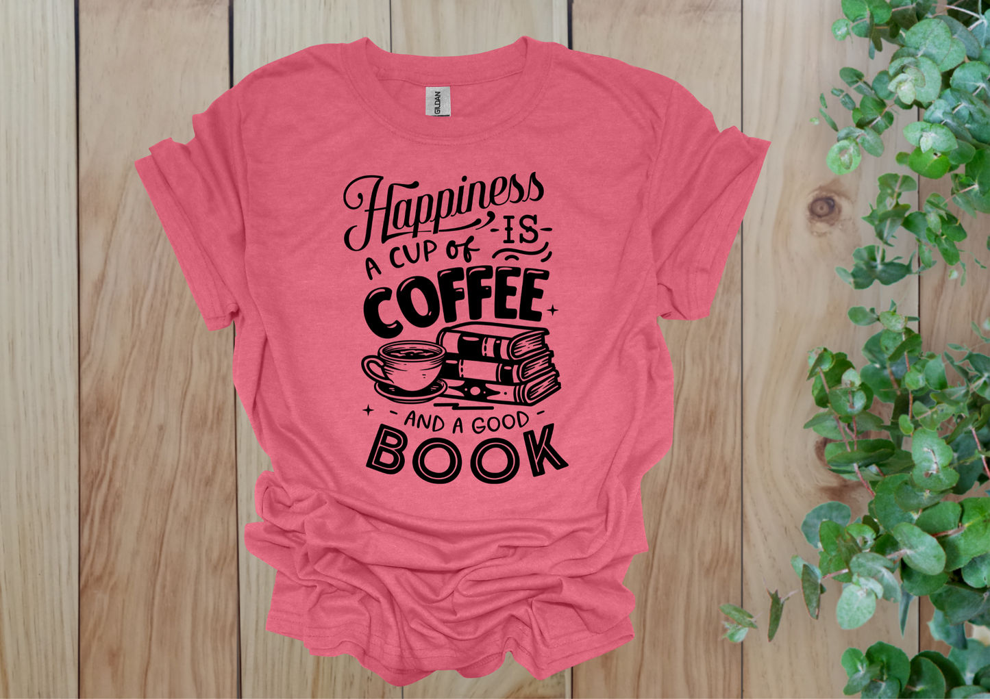 Happiness is Coffee & Books Tee