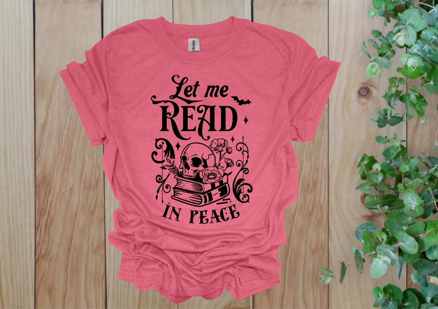 Let Me Read In Peace Skull Tee