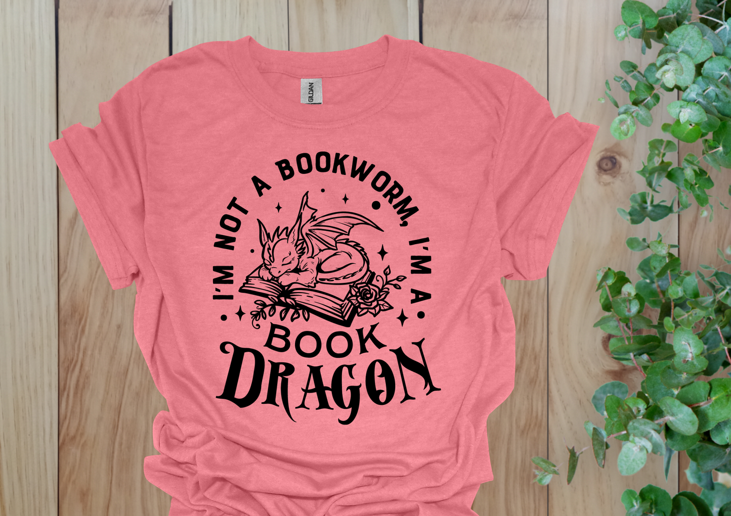 Cute Book Dragon Tee