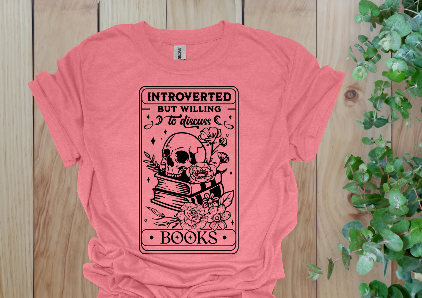 Introverted But Bookish Tee