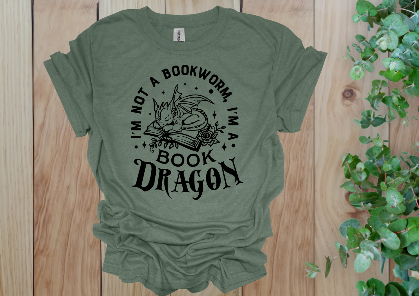 Cute Book Dragon Tee