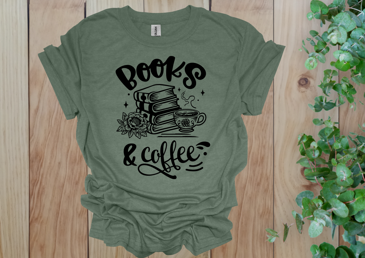 Books & Coffee Tee