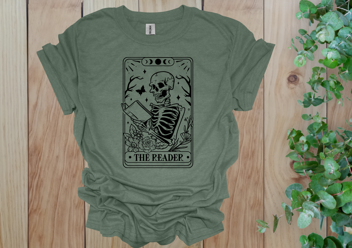 The Reader Tarot Skeleton Tee