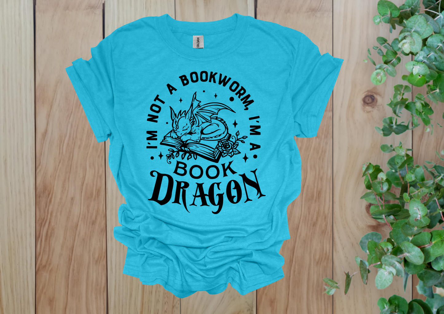 Cute Book Dragon Tee