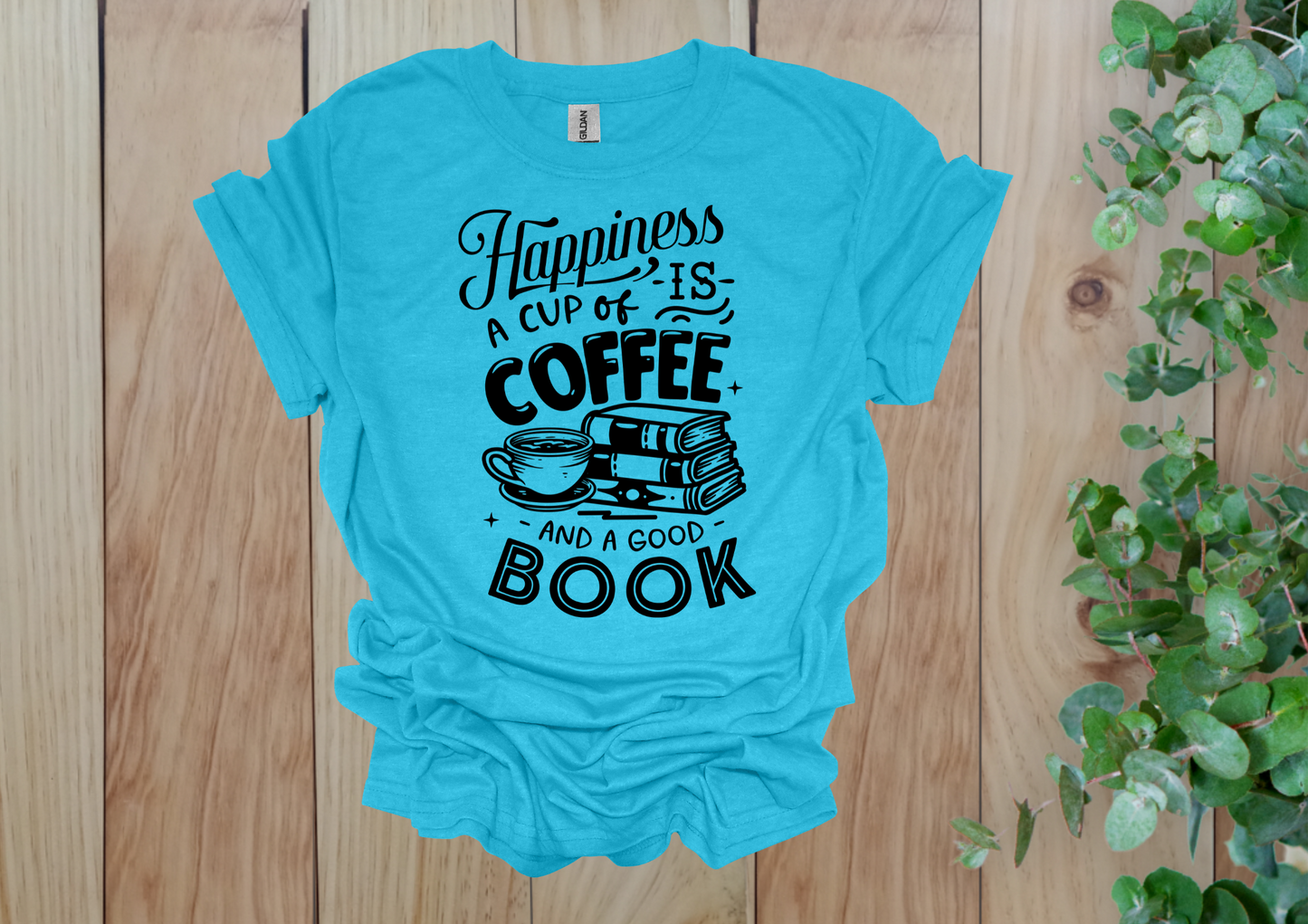 Happiness is Coffee & Books Tee