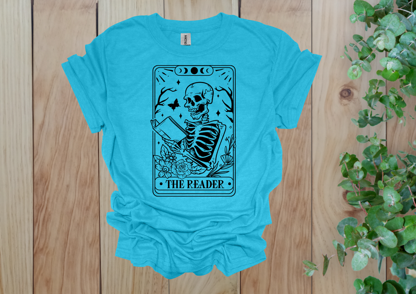 The Reader Tarot Skeleton Tee