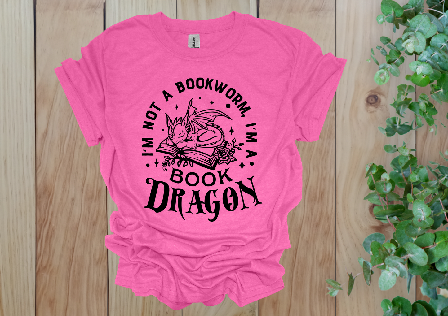 Cute Book Dragon Tee