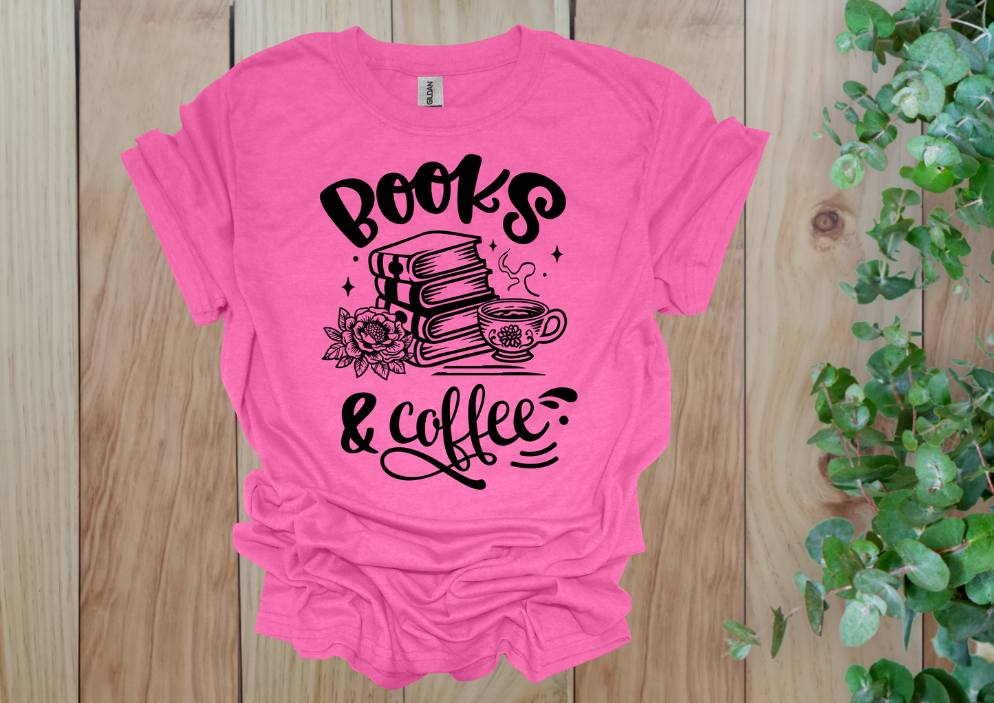 Books & Coffee Tee