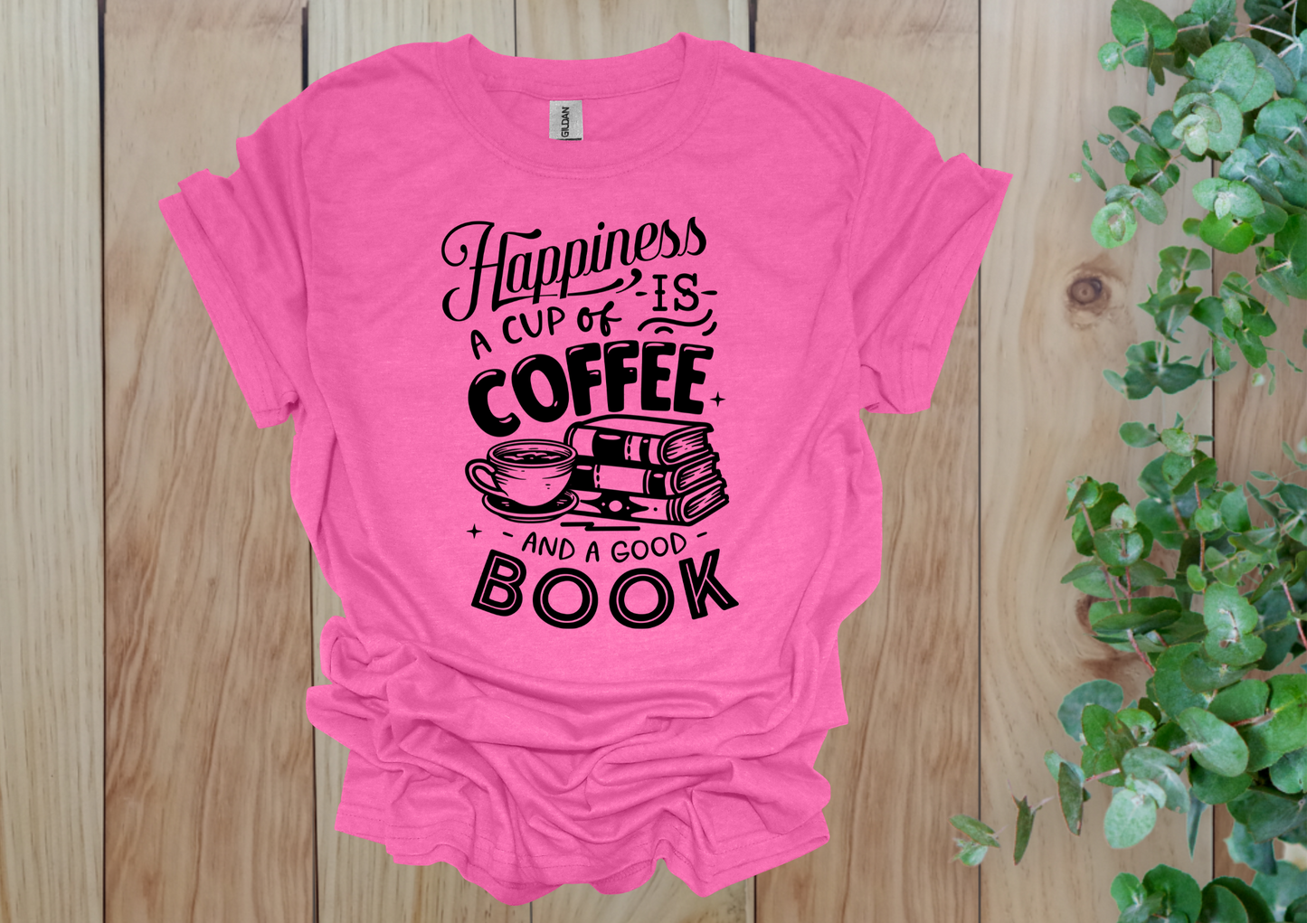 Happiness is Coffee & Books Tee