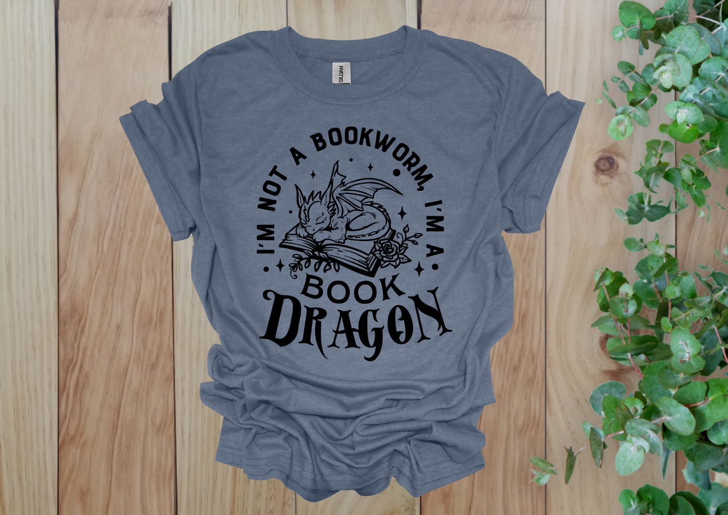 Cute Book Dragon Tee