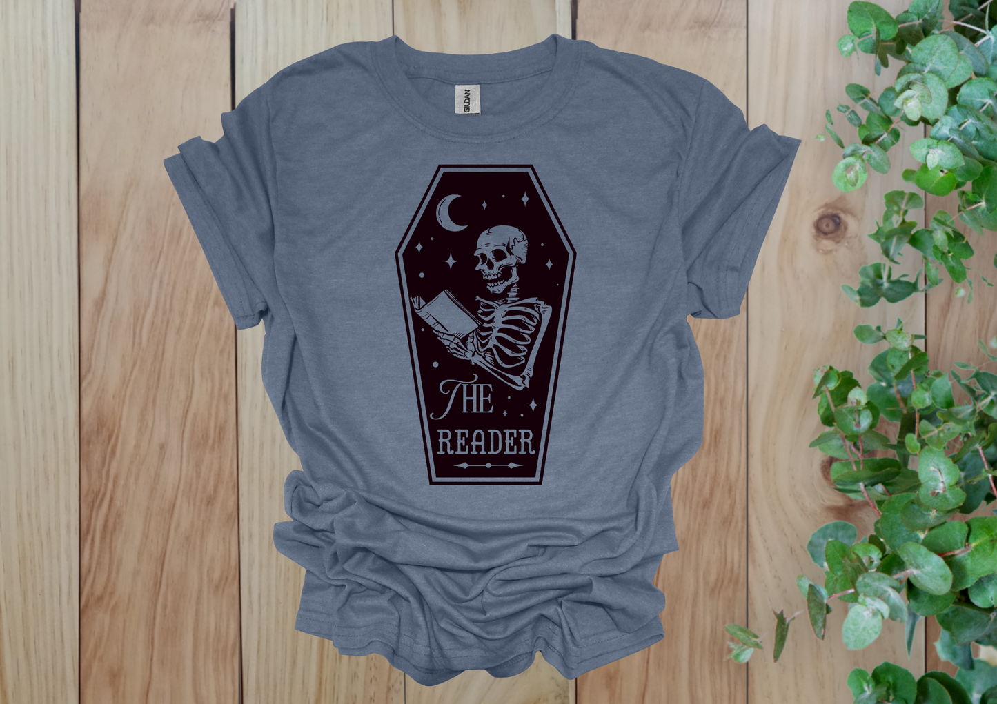 The Reader Skeleton Tee