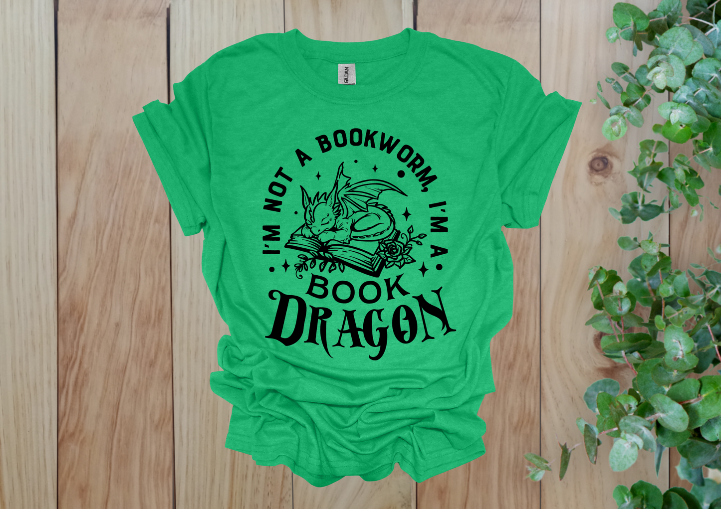 Cute Book Dragon Tee