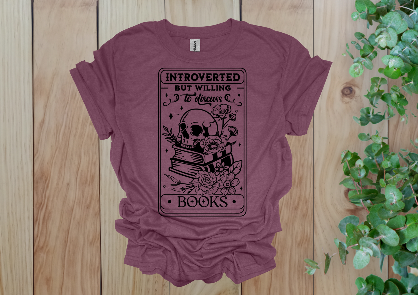 Introverted But Bookish Tee