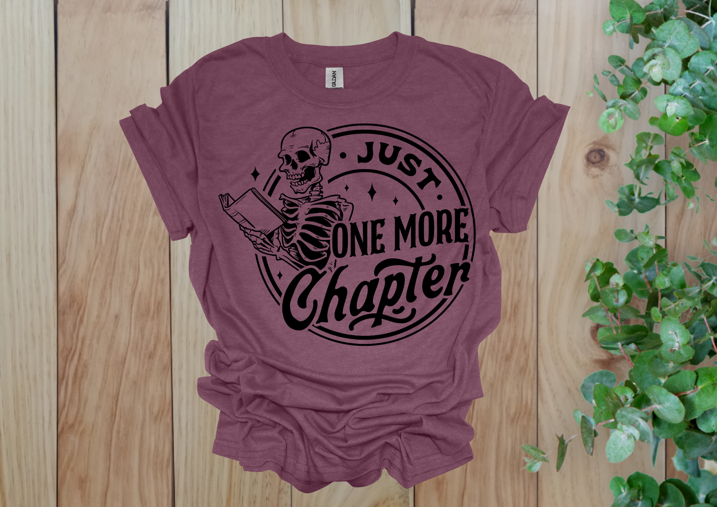 Just One More Chapter Skeleton Tee