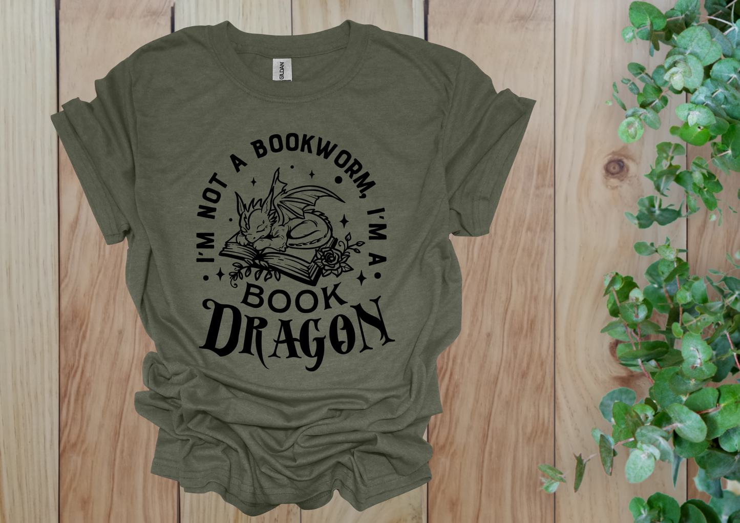 Cute Book Dragon Tee