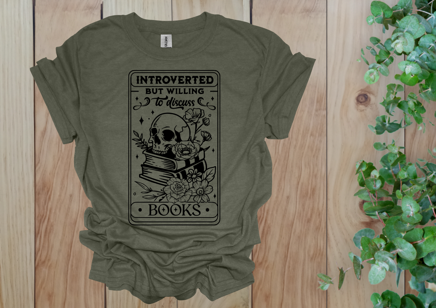 Introverted But Bookish Tee