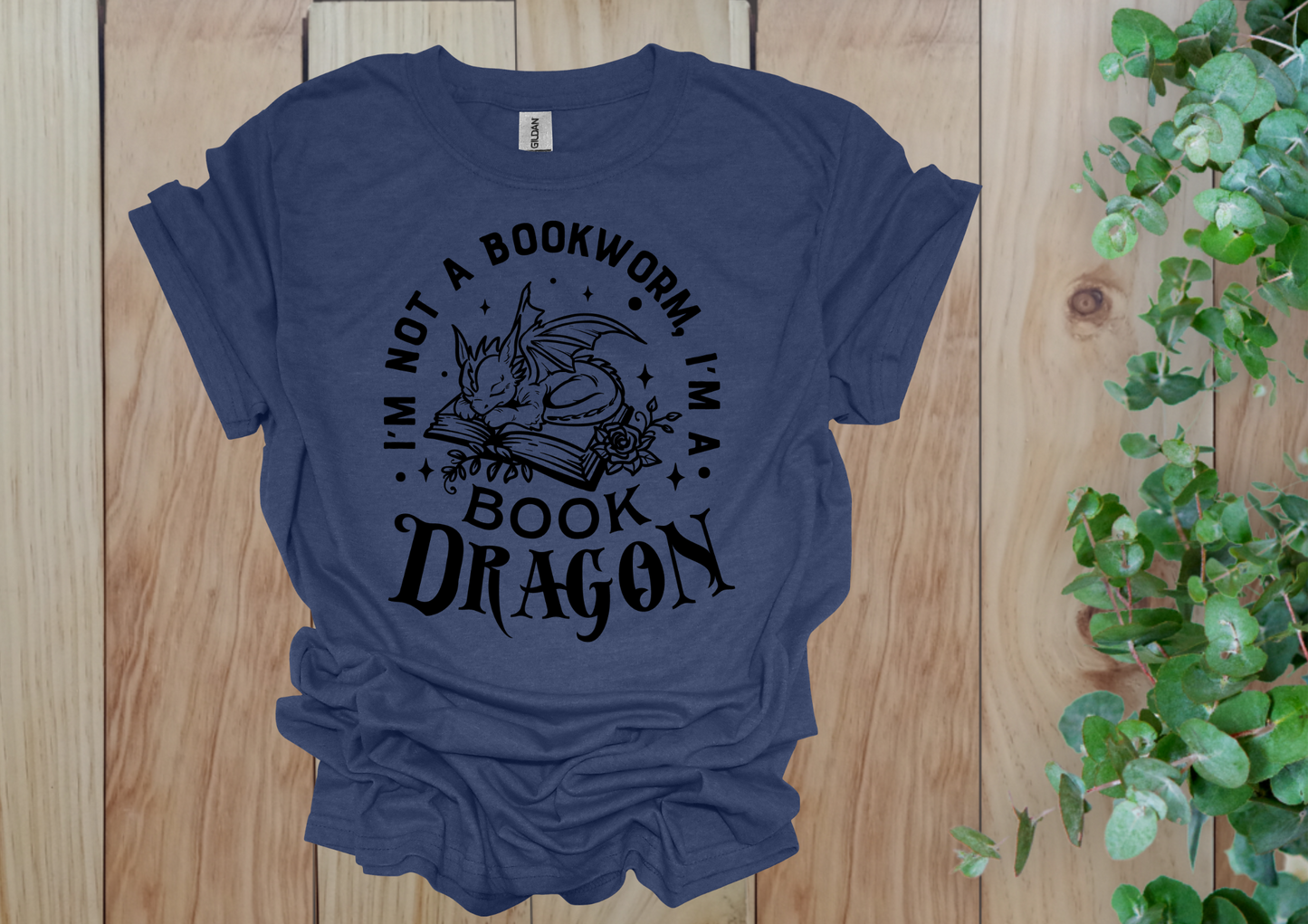 Cute Book Dragon Tee