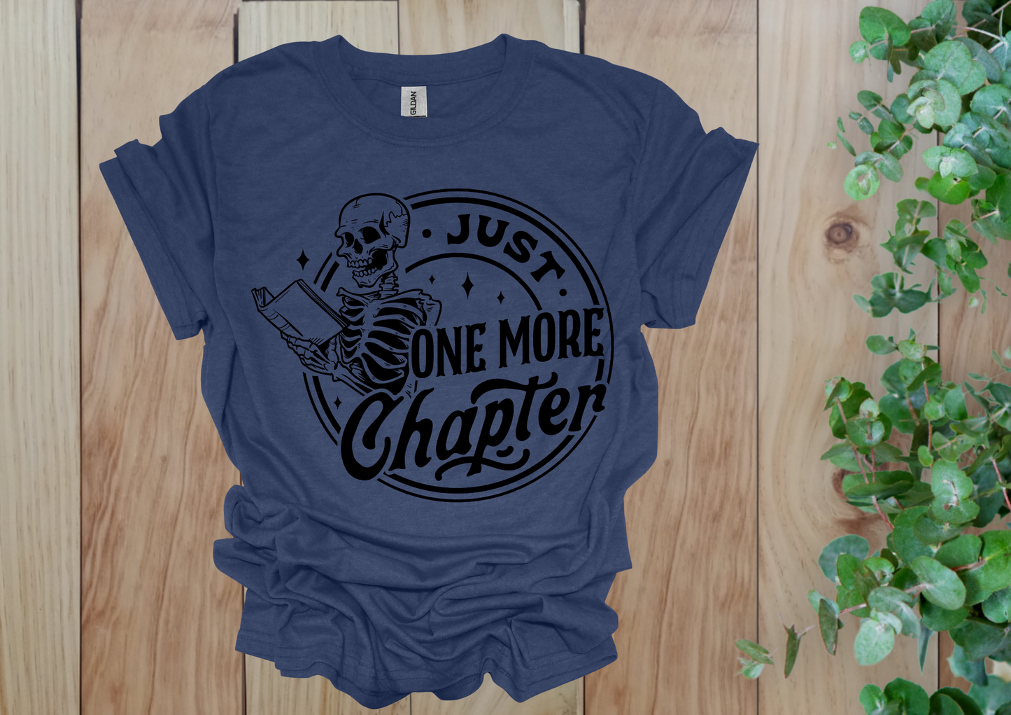 Just One More Chapter Skeleton Tee