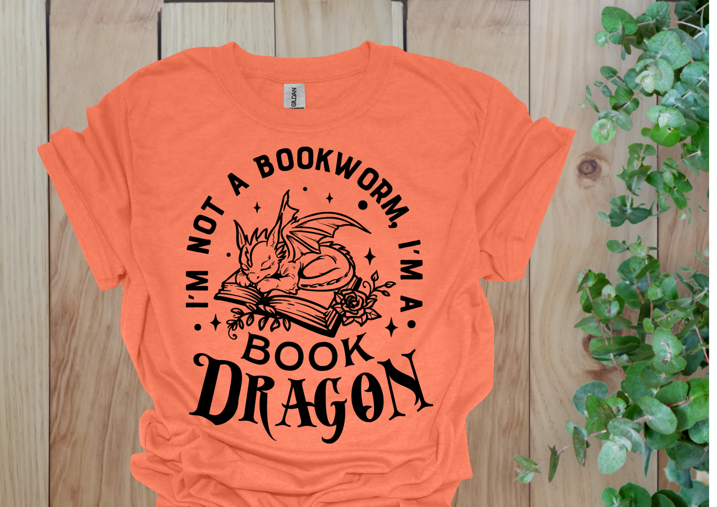 Cute Book Dragon Tee