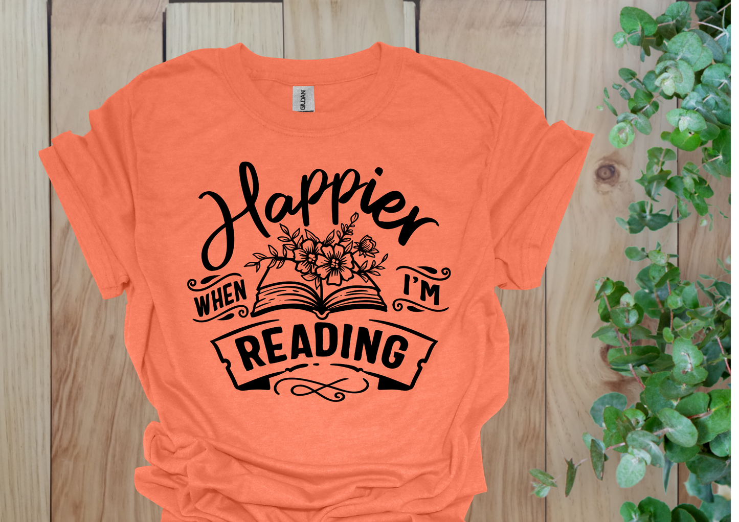 Happier When Reading Floral Tee