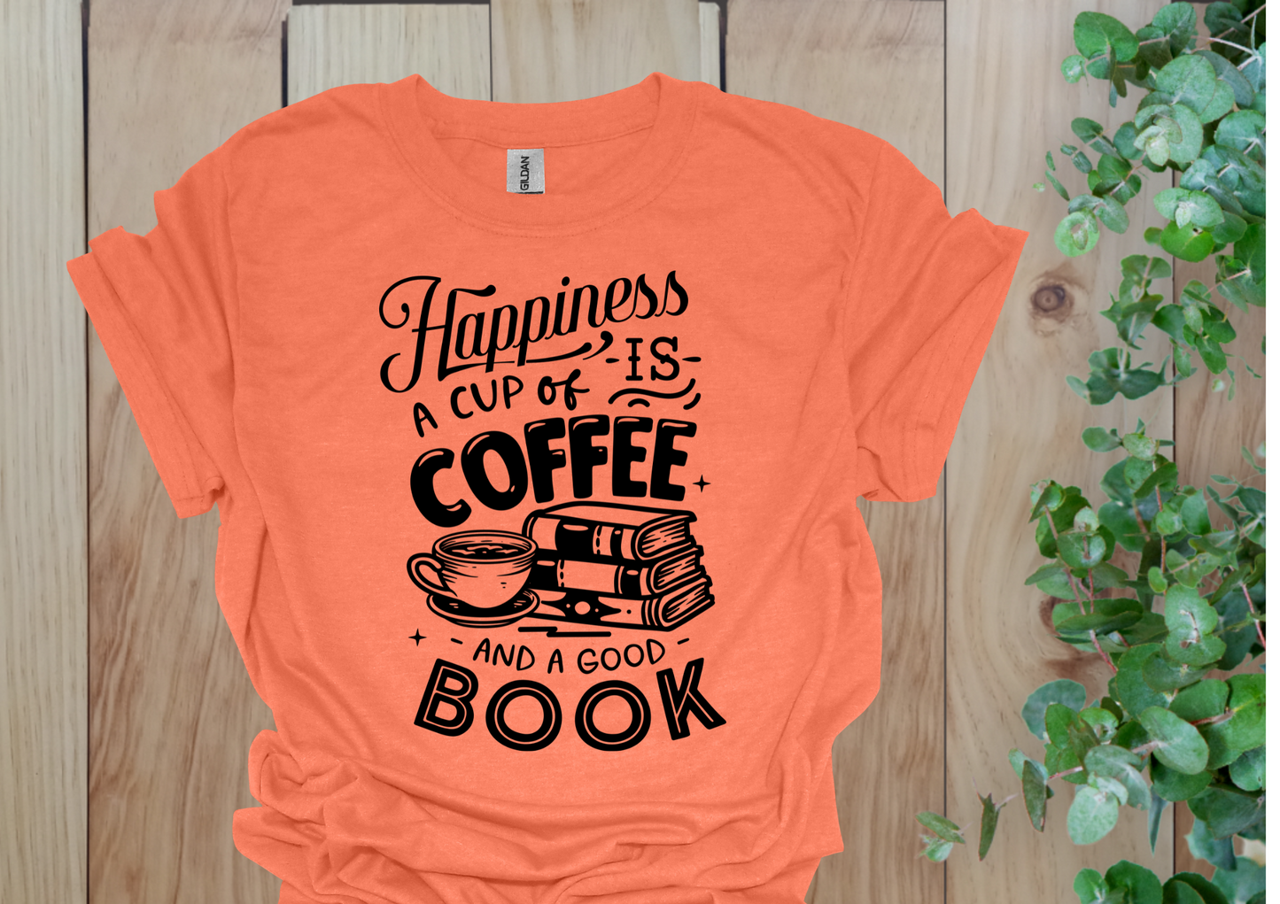 Happiness is Coffee & Books Tee