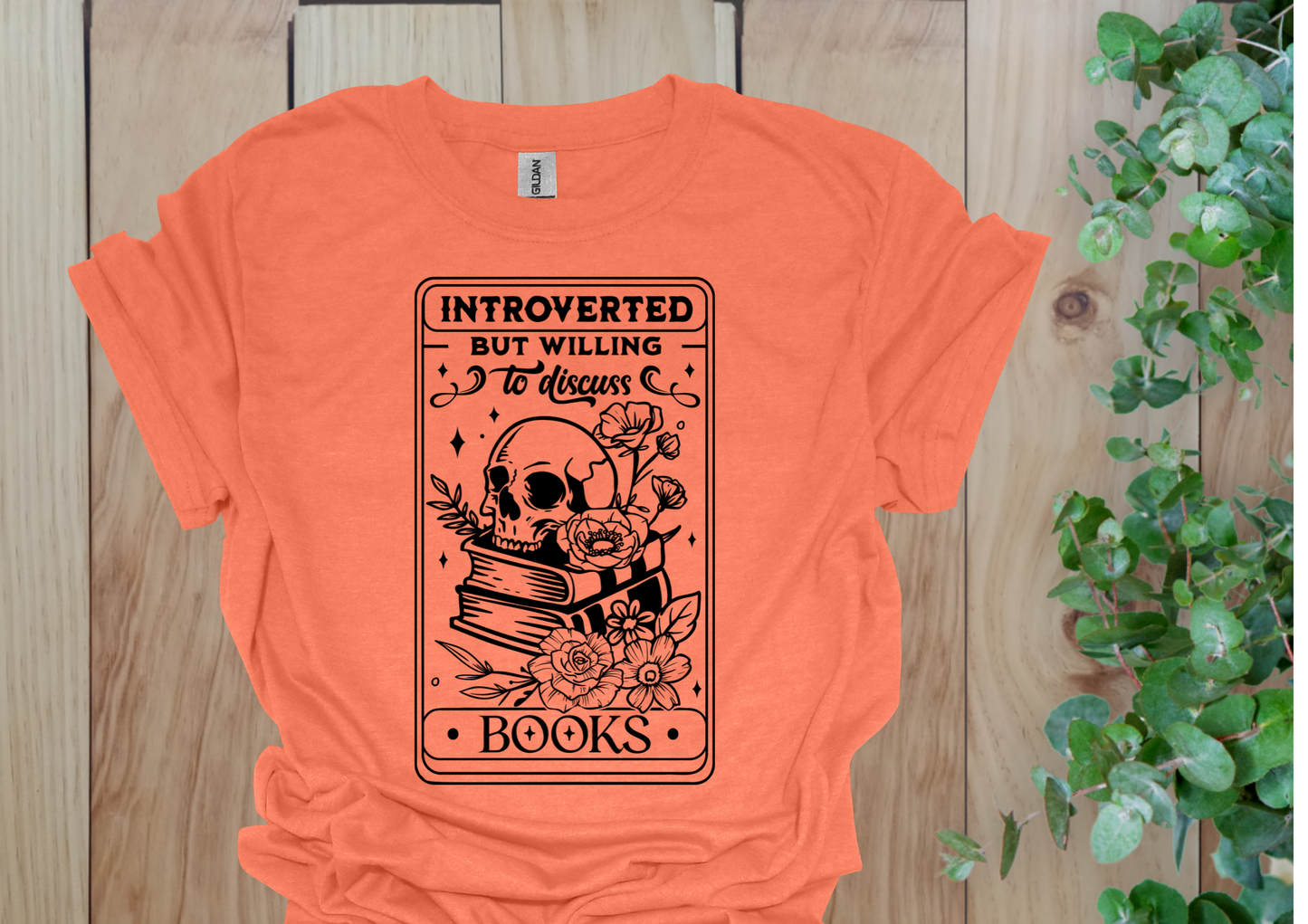 Introverted But Bookish Tee