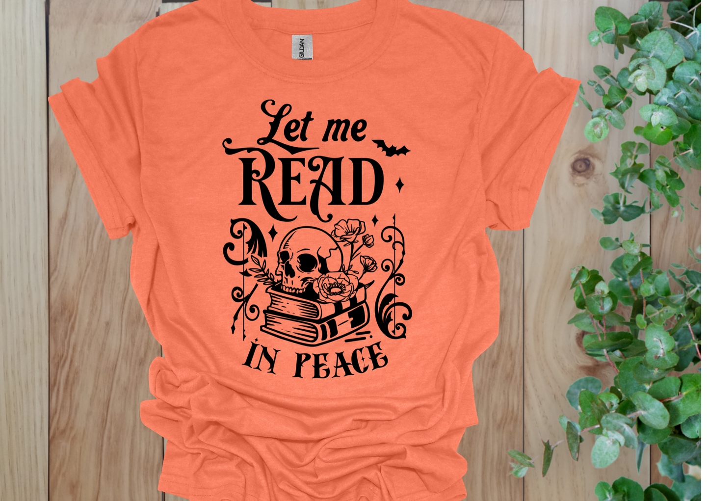 Let Me Read In Peace Skull Tee