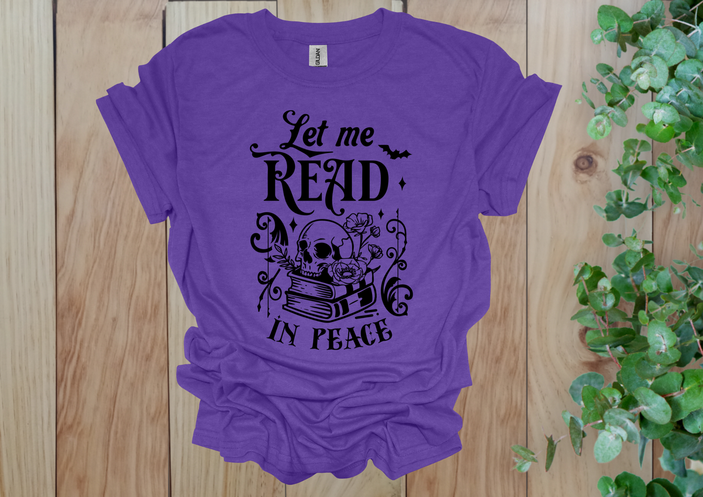 Let Me Read In Peace Skull Tee