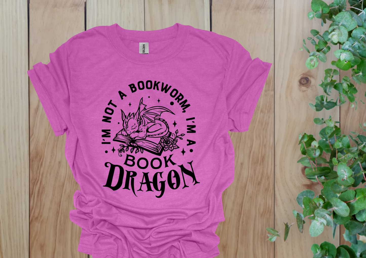 Cute Book Dragon Tee