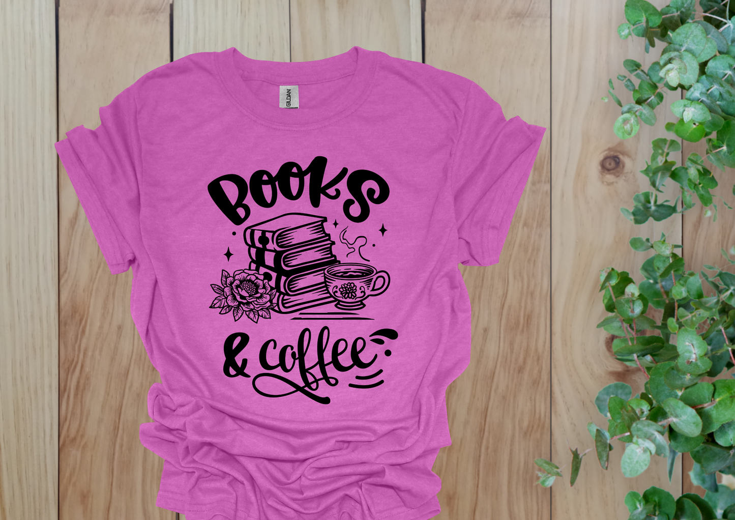 Books & Coffee Tee