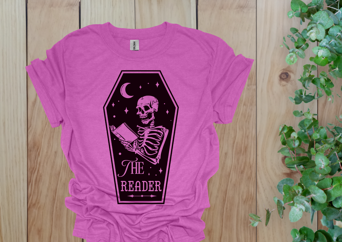 The Reader Skeleton Tee