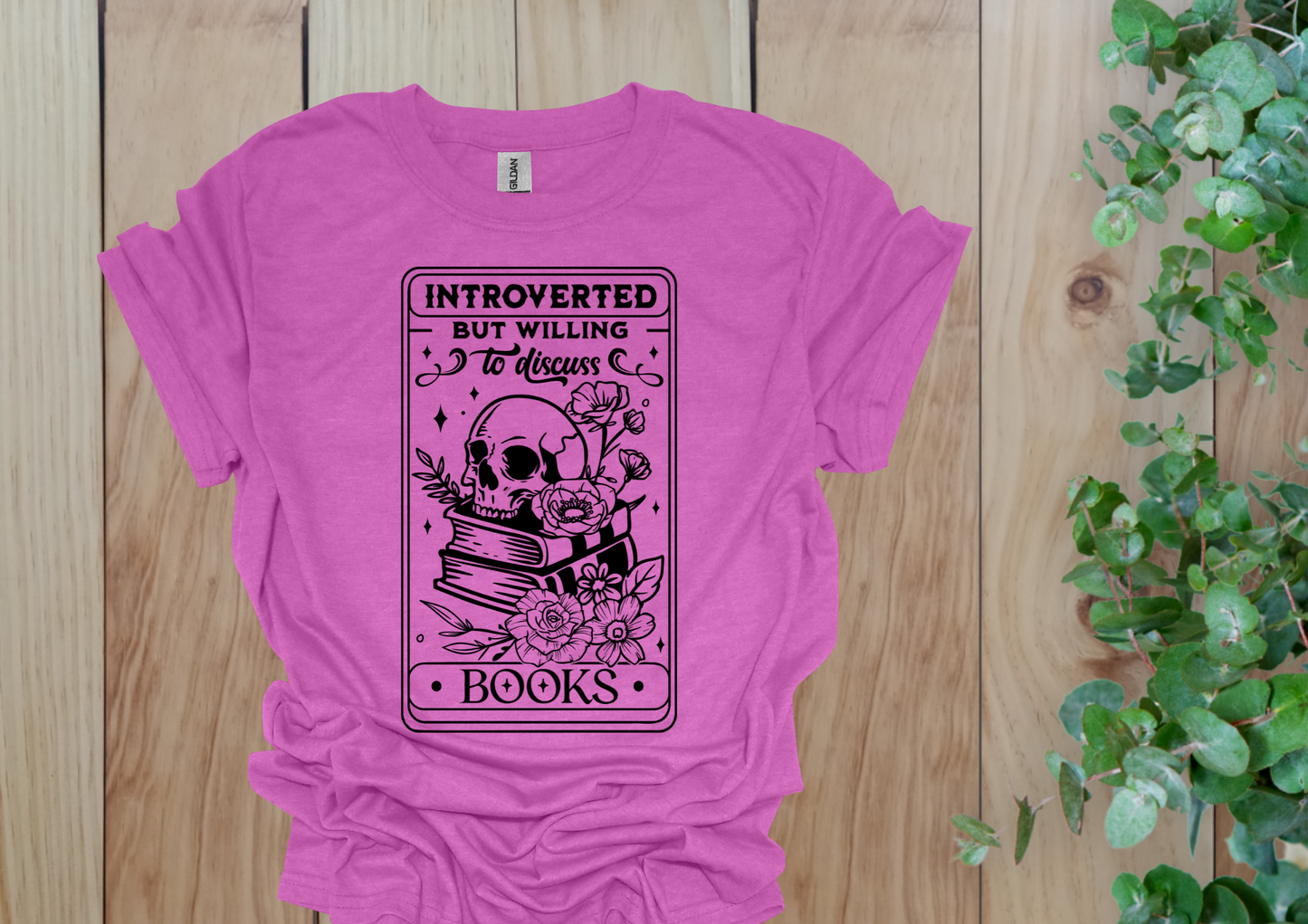 Introverted But Bookish Tee