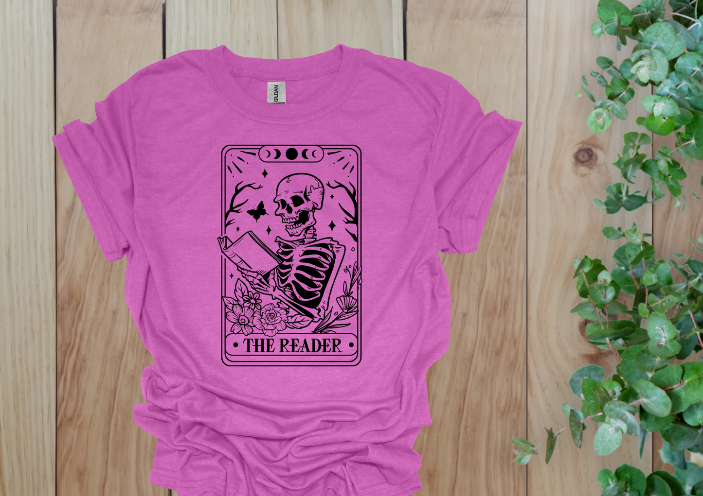 The Reader Tarot Skeleton Tee