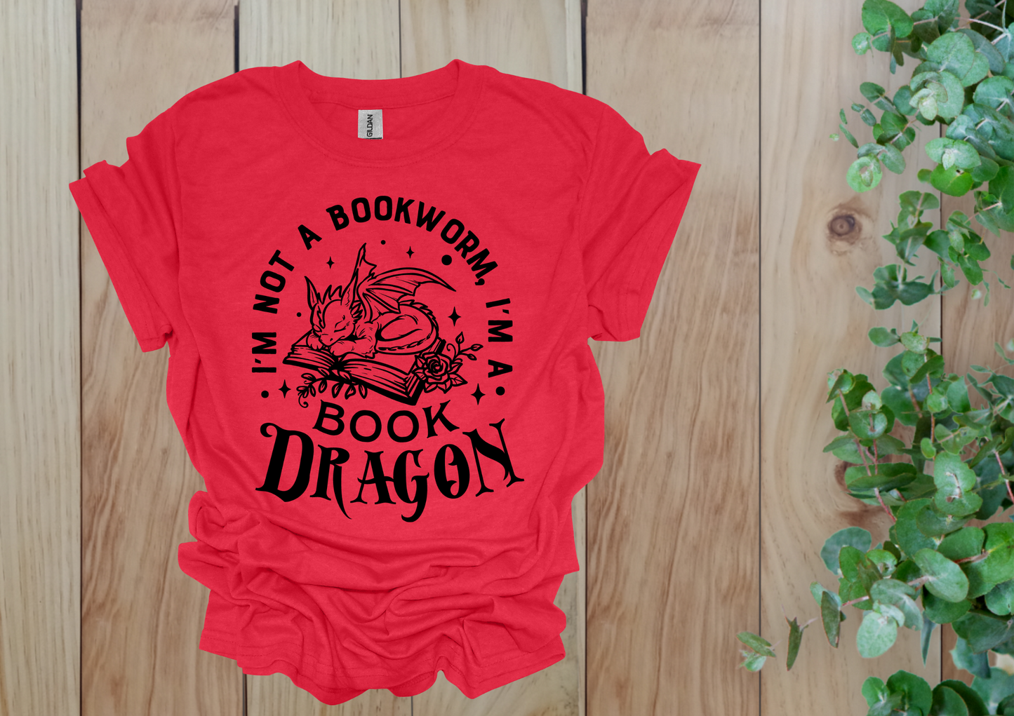 Cute Book Dragon Tee