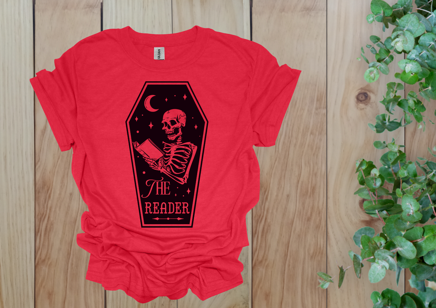 The Reader Skeleton Tee