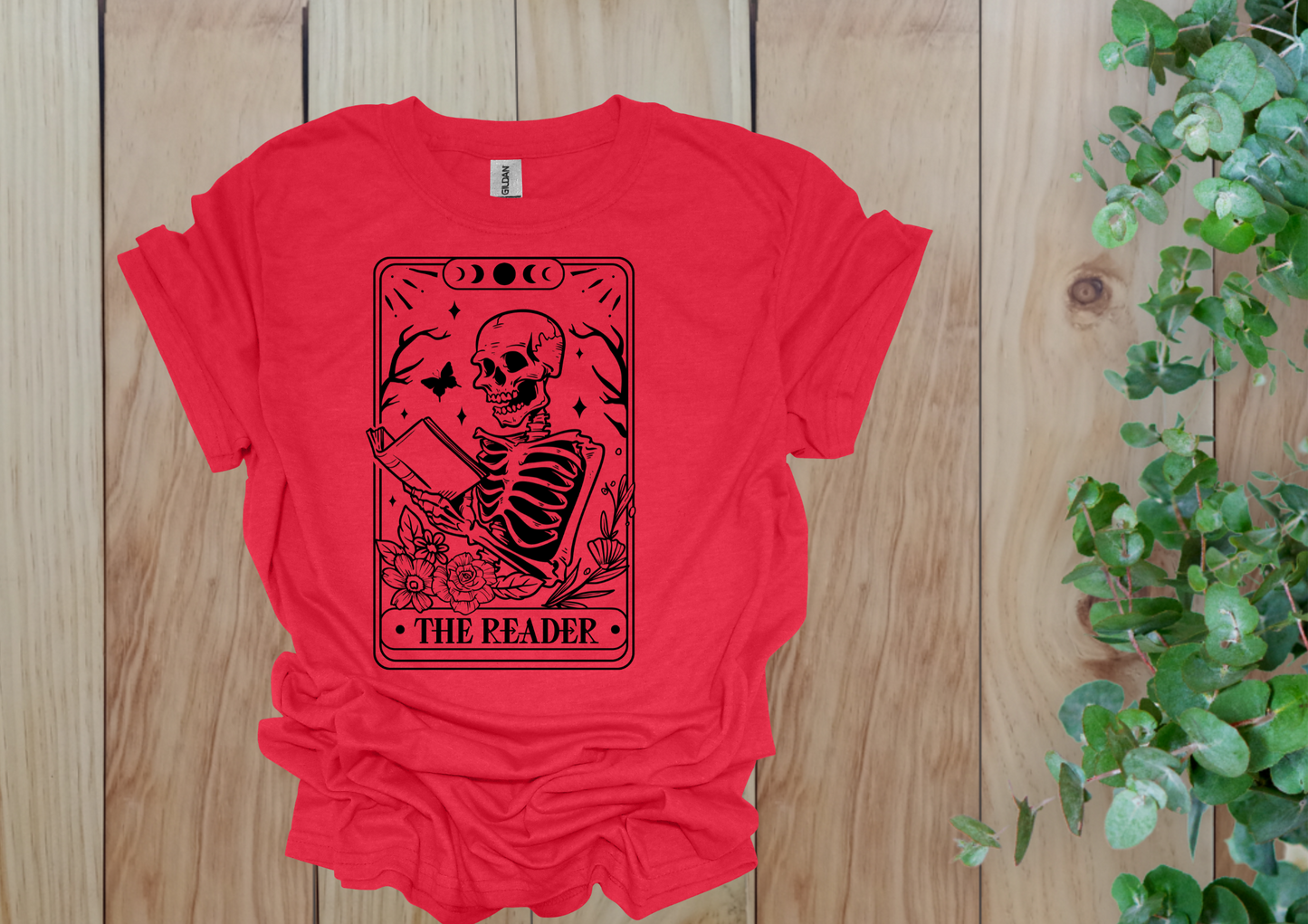 The Reader Tarot Skeleton Tee