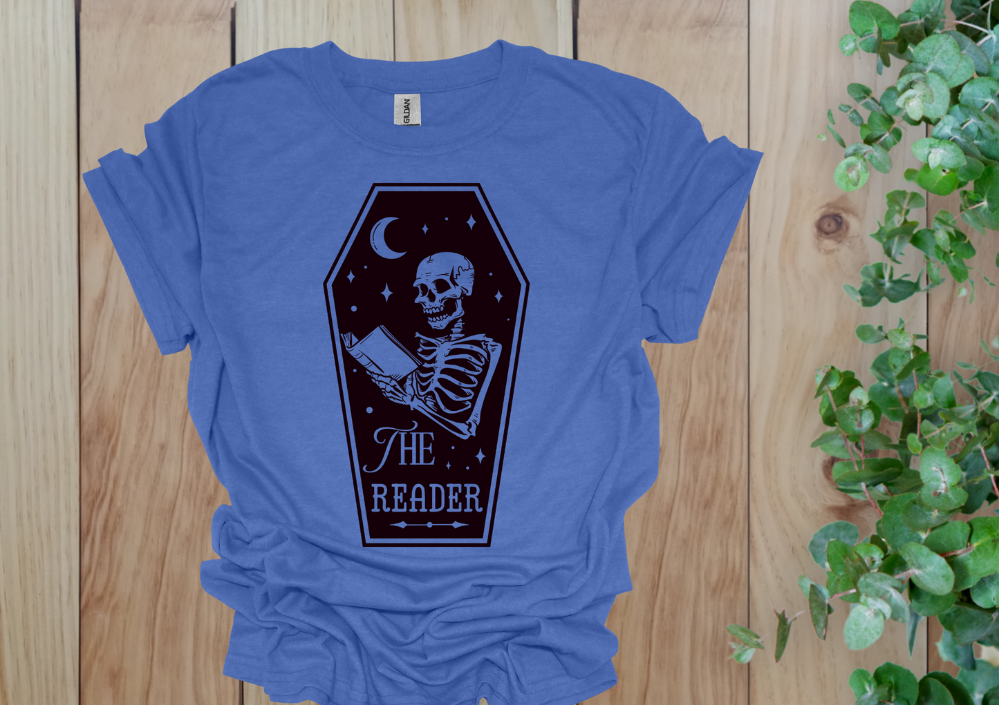 The Reader Skeleton Tee