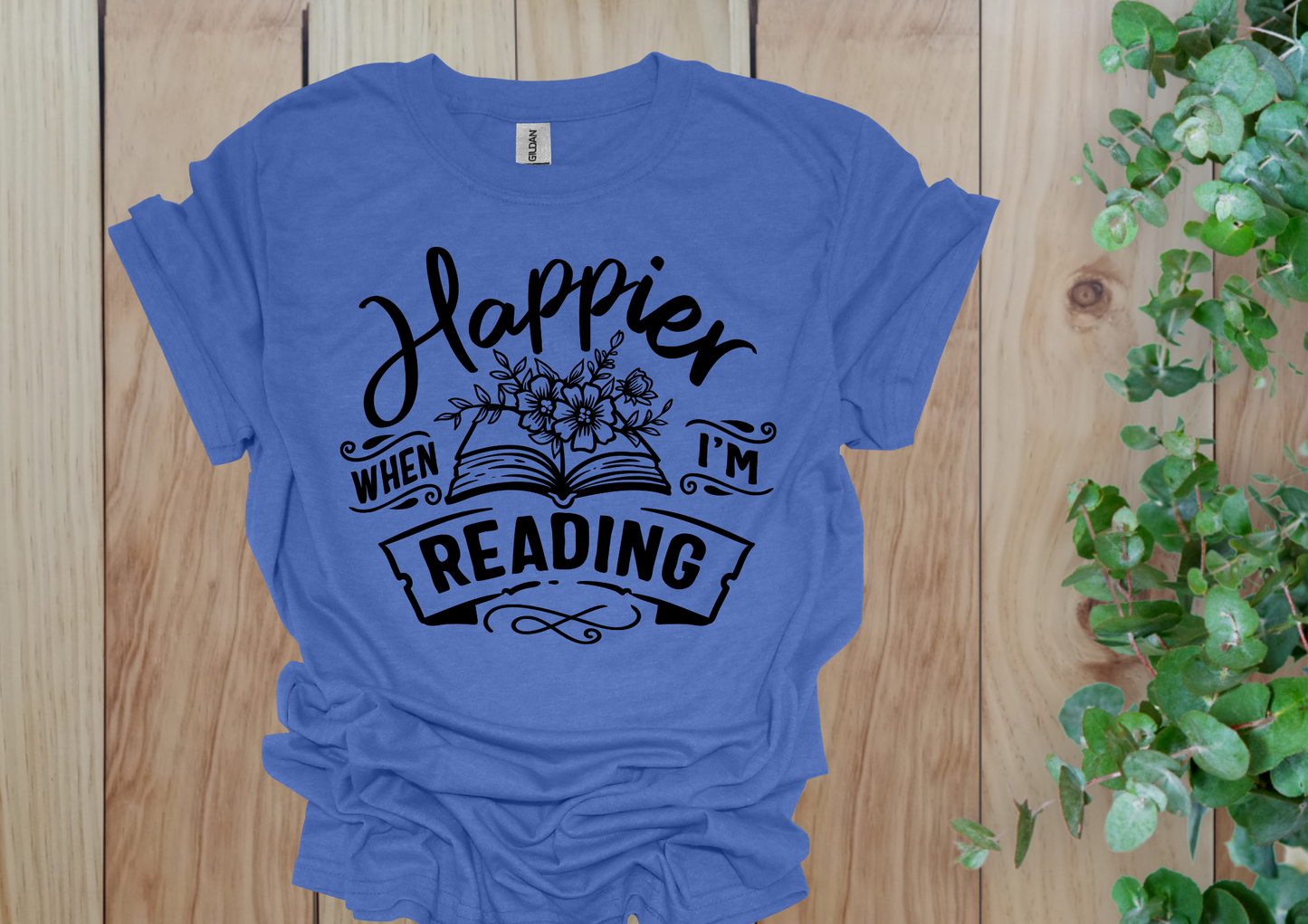 Happier When Reading Floral Tee