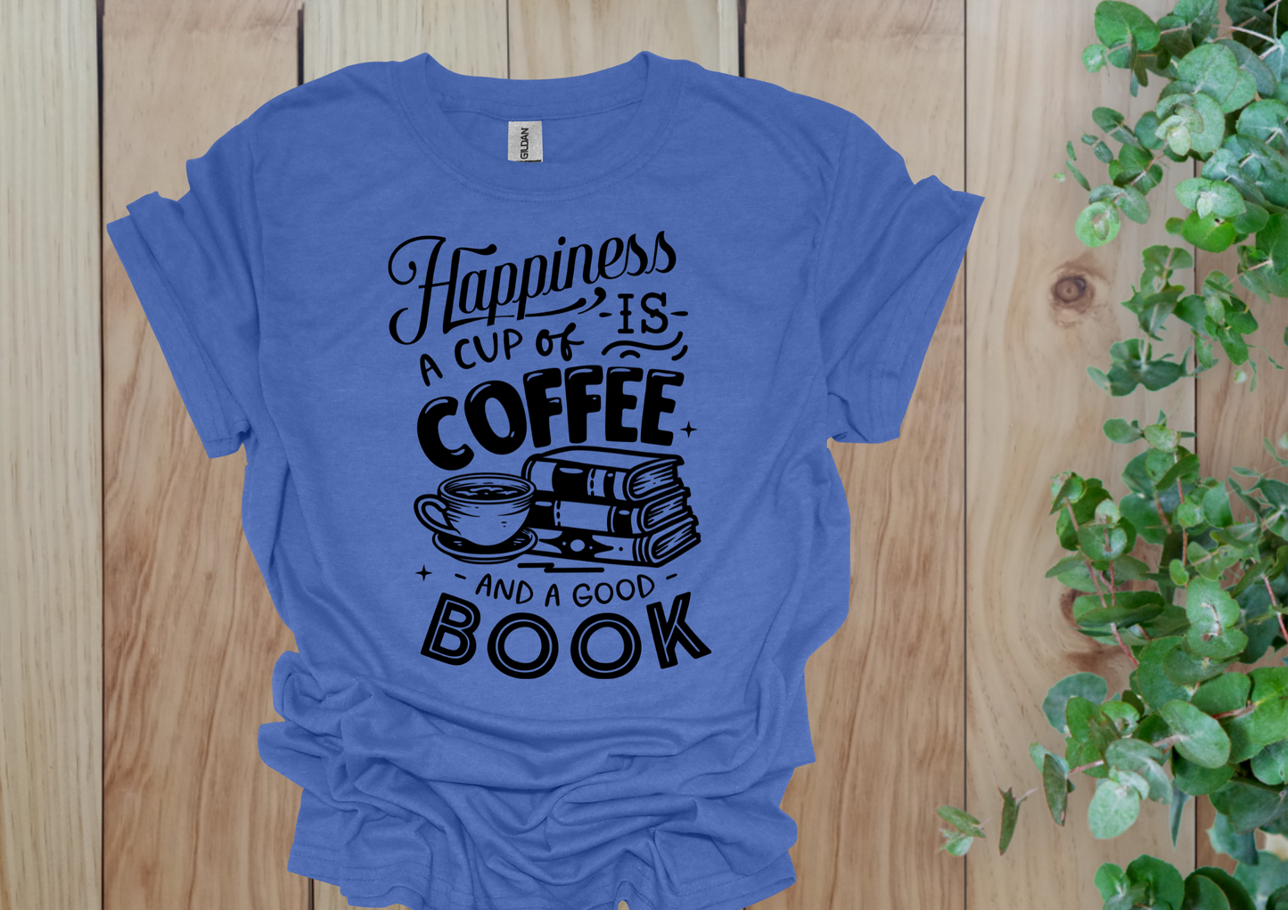 Happiness is Coffee & Books Tee